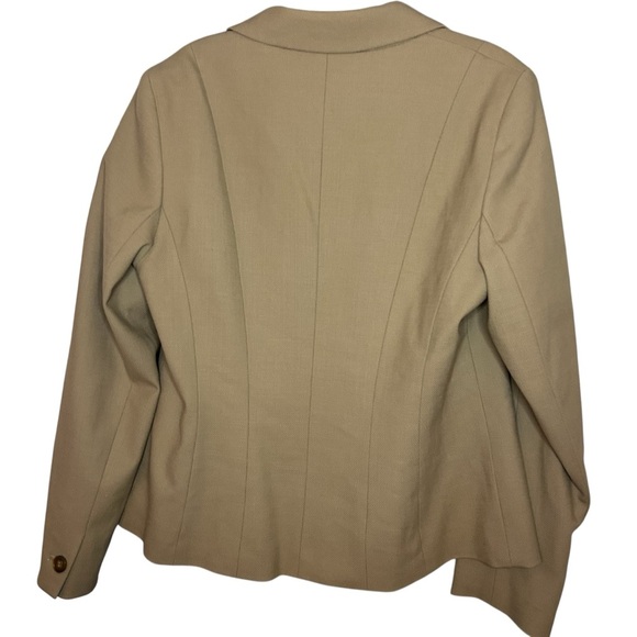 Talbots wool blazer Tan Women's Blazer  petite size 6 - Picture 3 of 9